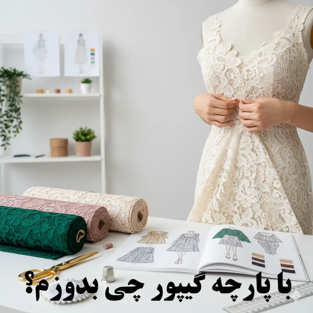 با پارچه گیپور چی بدوزم؟